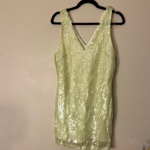 A New Day Sequin Mini Dress in Gold